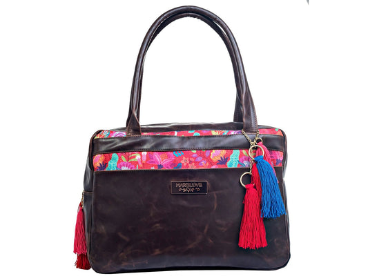 Bolso-Maletín VICTORIA café tabaco