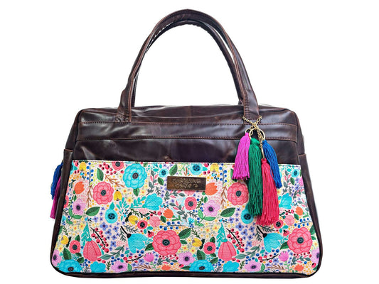 Satchel AMPARO café tabaco