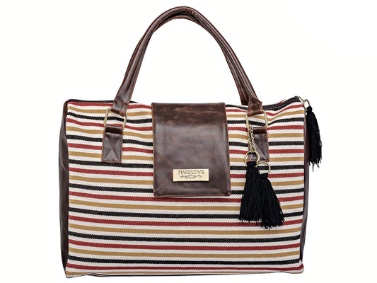 Satchel CARMELA rayas