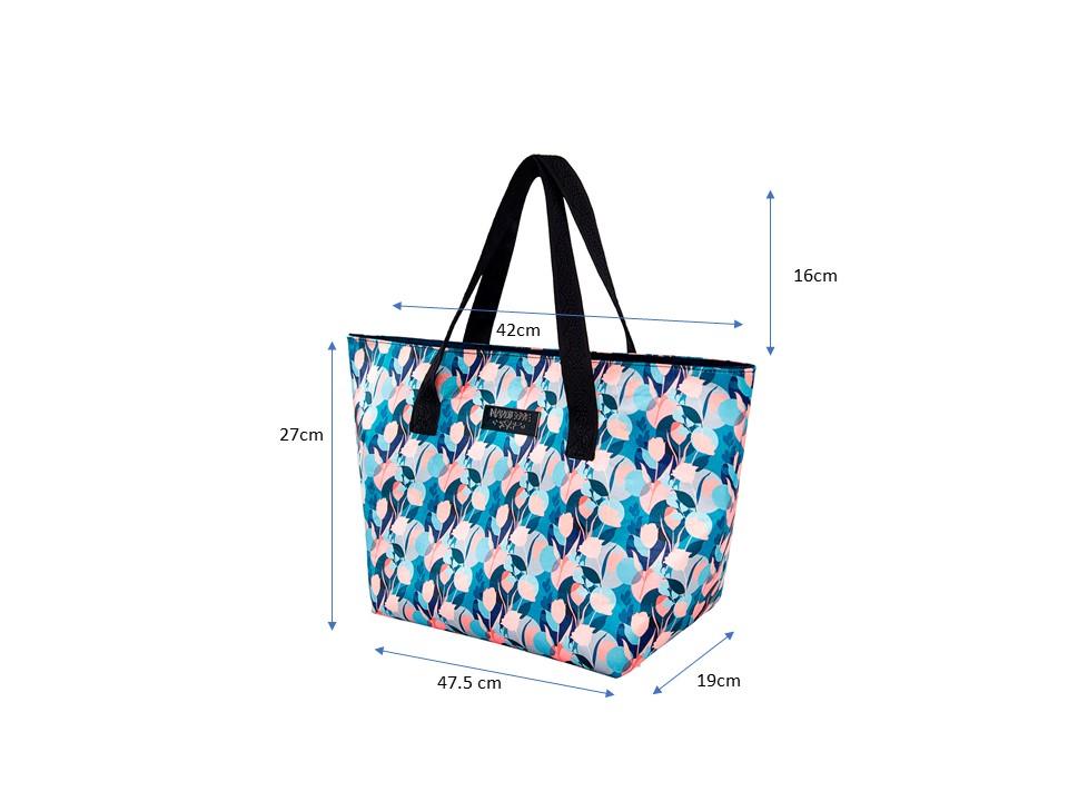 Tote REBEKA tulipán azules