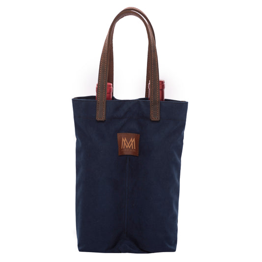 Bolso Para Vino Damian Azul Marino